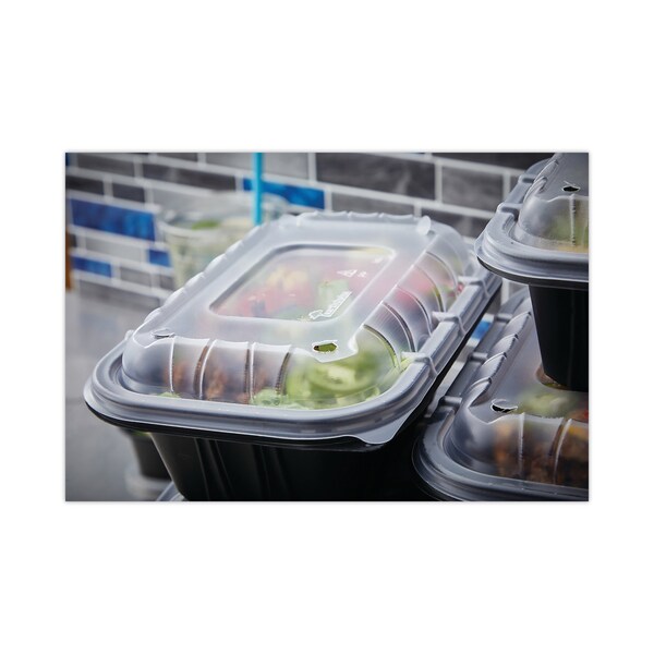 EarthChoice Entree2Go Takeout Container Vented Lid, 8.67 X 5.75 X 0.98, Clear, PK300, 300PK